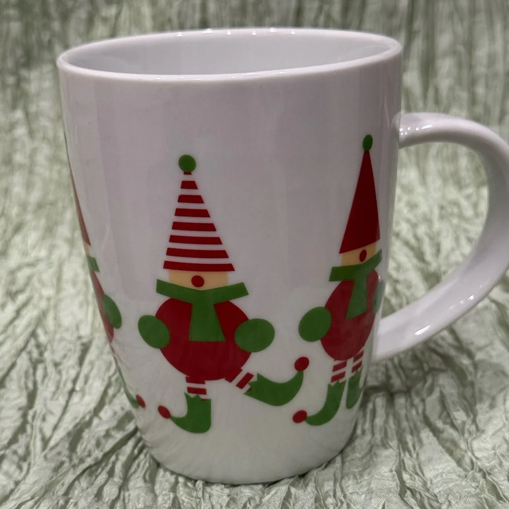 Crate&Barrel Festive Elf Coffee Mug